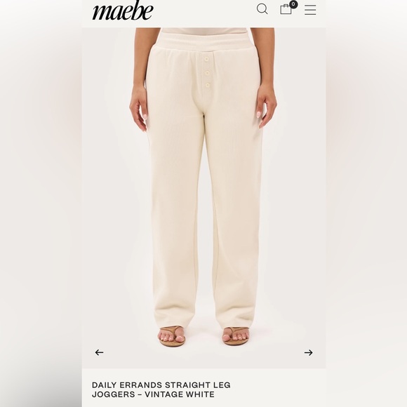 maebe Pants - Maebe daily errands joggers vintage white
